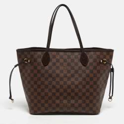 مملوكة مسبقًا Louis Vuitton Neverfull MM Damier Ebene Canvas Bag
