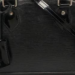 Pre Owned Louis Vuitton Alma BB Black Electric Epi Leather Bag