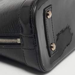 Pre Owned Louis Vuitton Alma BB Black Electric Epi Leather Bag