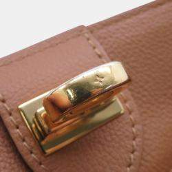 Pre Owned Louis Vuitton On My Side Noir Monogram Calf Leather Size Mm