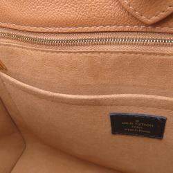 Pre Owned Louis Vuitton On My Side Noir Monogram Calf Leather Size Mm