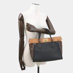 Pre Owned Louis Vuitton On My Side Noir Monogram Calf Leather Size Mm