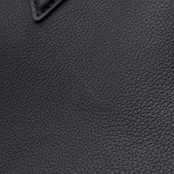 Pre Owned Louis Vuitton On My Side Noir Monogram Calf Leather Size Mm