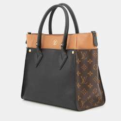 Pre Owned Louis Vuitton On My Side Noir Monogram Calf Leather Size Mm