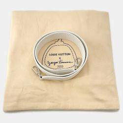 Pre Owned كابوسين لوي فيتون توريلون أبيض حجم متوسط