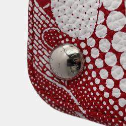 Pre Owned حقيبة لويس فويتون كابوسينيس زهر نفسي/أبيض جلد توريلون مقاس بي بي