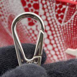 Pre Owned حقيبة لويس فويتون كابوسينيس زهر نفسي/أبيض جلد توريلون مقاس بي بي