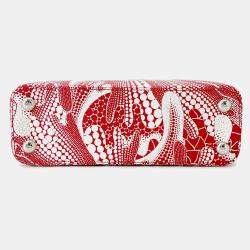 Pre Owned حقيبة لويس فويتون كابوسينيس زهر نفسي/أبيض جلد توريلون مقاس بي بي