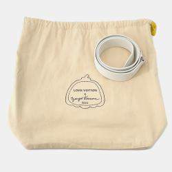 Pre Owned حقيبة لويس فويتون كابوسينيس زهر نفسي/أبيض جلد توريلون مقاس بي بي