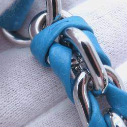 Pre Owned حقيبة لويس فويتون Lvxyk سبيدي باندوليير جلد إمبريانت مونوجرام أزرق وأبيض إنفينيتي دوت مقاس 20