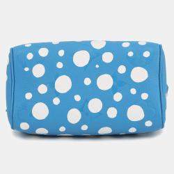 Pre Owned حقيبة لويس فويتون Lvxyk سبيدي باندوليير جلد إمبريانت مونوجرام أزرق وأبيض إنفينيتي دوت مقاس 20