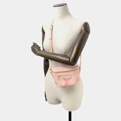 مملوكة مسبقًا حقيبة بومباج لوي فيتون ميني بنفسجي ثنائي اللون نقش المونوجرام جلد انتمبريتي