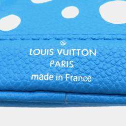 Pre Owned Louis Vuitton Lv Yk Nano Noe Blue/White Monogram Empreinte Leather Infinity Dot