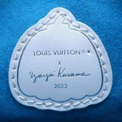 Pre Owned Louis Vuitton Lv Yk Nano Noe Blue/White Monogram Empreinte Leather Infinity Dot