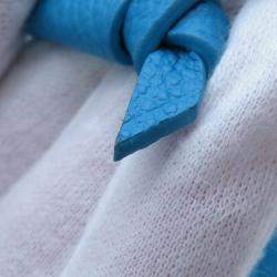 Pre Owned Louis Vuitton Lv Yk Nano Noe Blue/White Monogram Empreinte Leather Infinity Dot