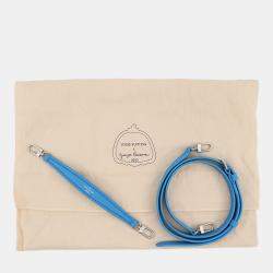 Pre Owned Louis Vuitton Lv Yk Nano Noe Blue/White Monogram Empreinte Leather Infinity Dot