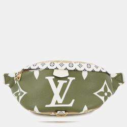 مملوكة مسبقًا Louis Vuitton Bumbag Khaki/White/Beige Monogram Monogram Giant