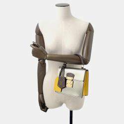 Pre Owned حقيبة لويس فويتون سبرينج ستريت جلد مونوغرام فيرني فضي/تاسلي أصفر جلد إيبي مونوغرام حجم بي إم