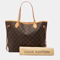 Pre Owned Louis Vuitton Brown Monogram Neverfull MM