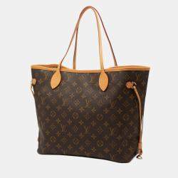 Pre Owned Louis Vuitton Brown Monogram Neverfull MM