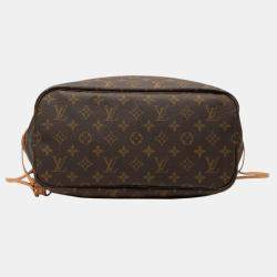 Pre Owned Louis Vuitton Brown Monogram Neverfull MM