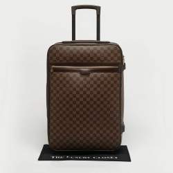 Pre Owned Louis Vuitton Pegase 55 Damier Ebene Canvas Luggage