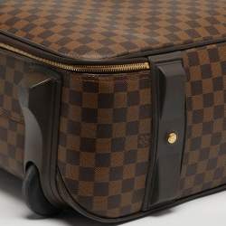 Pre Owned Louis Vuitton Pegase 55 Damier Ebene Canvas Luggage