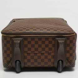 Pre Owned Louis Vuitton Pegase 55 Damier Ebene Canvas Luggage