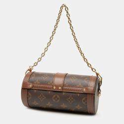 Pre Owned Louis Vuitton Brown Monogram Papillon Trunk
