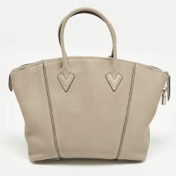 مملوكة مسبقًا Louis Vuitton Soft Lockit PM Galet Leather Bag