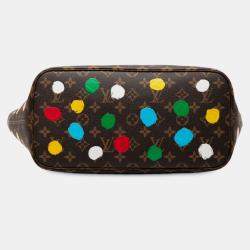 مملوكة مسبقًا Louis Vuitton Brown Yayoi Kusama Monogram Painted Dots Neverfull MM
