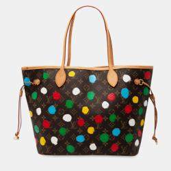 مملوكة مسبقًا Louis Vuitton Brown Yayoi Kusama Monogram Painted Dots Neverfull MM