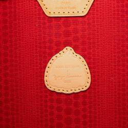 مملوكة مسبقًا Louis Vuitton Brown Yayoi Kusama Monogram Painted Dots Neverfull MM