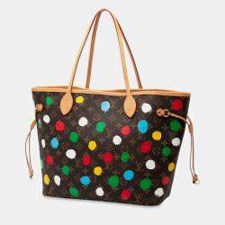 مملوكة مسبقًا Louis Vuitton Brown Yayoi Kusama Monogram Painted Dots Neverfull MM