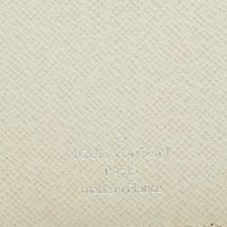 Pre Owned محفظة لووي فيتون أوجيني أبيض إيبي جلدية