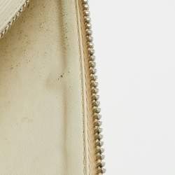 Pre Owned محفظة لووي فيتون أوجيني أبيض إيبي جلدية