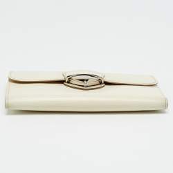 Pre Owned محفظة لووي فيتون أوجيني أبيض إيبي جلدية