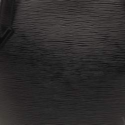 Pre Owned Louis Vuitton Saint Jacques PM Black Epi Leather Bag