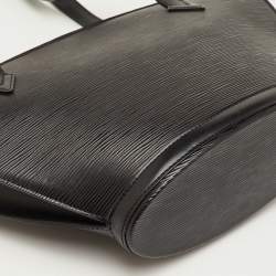 Pre Owned Louis Vuitton Saint Jacques PM Black Epi Leather Bag