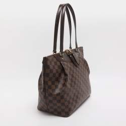 Pre Owned Louis Vuitton Westminister GM Damier Ebene Canvas and Leather Bag