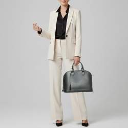 Pre Owned Louis Vuitton Alma PM Black Epi Leather Bag