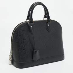 Pre Owned Louis Vuitton Alma PM Black Epi Leather Bag