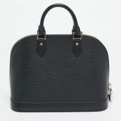 Pre Owned Louis Vuitton Alma PM Black Epi Leather Bag