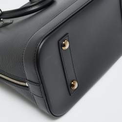 Pre Owned Louis Vuitton Alma PM Black Epi Leather Bag