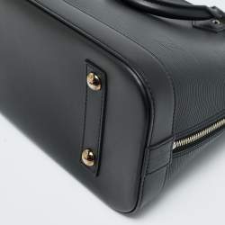 Pre Owned Louis Vuitton Alma PM Black Epi Leather Bag