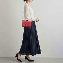 مملوكة مسبقًا حقيبة لويس فويتون لويس جلد بني سلسلة متوسطة