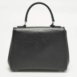 Pre Owned Louis Vuitton Cluny BB Black Epi Leather Bag