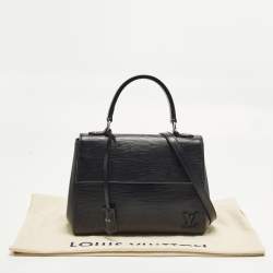 Pre Owned Louis Vuitton Cluny BB Black Epi Leather Bag