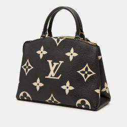 Pre Owned Louis Vuitton Black Brown Bicolor Monogram Empreinte Giant Petit Palais