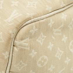 Pre Owned Louis Vuitton Speedy 30 Dune Monogram Mini Lin Canvas Bag